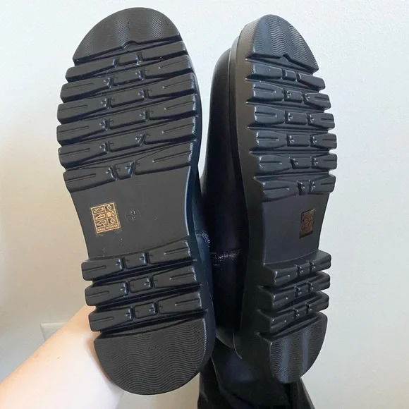 Truffle Collection Chunky Stretch Over the Knee Boots in Black - Picture 7 of 7